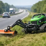 Mulčovanie okrajov ciest bez zdržania